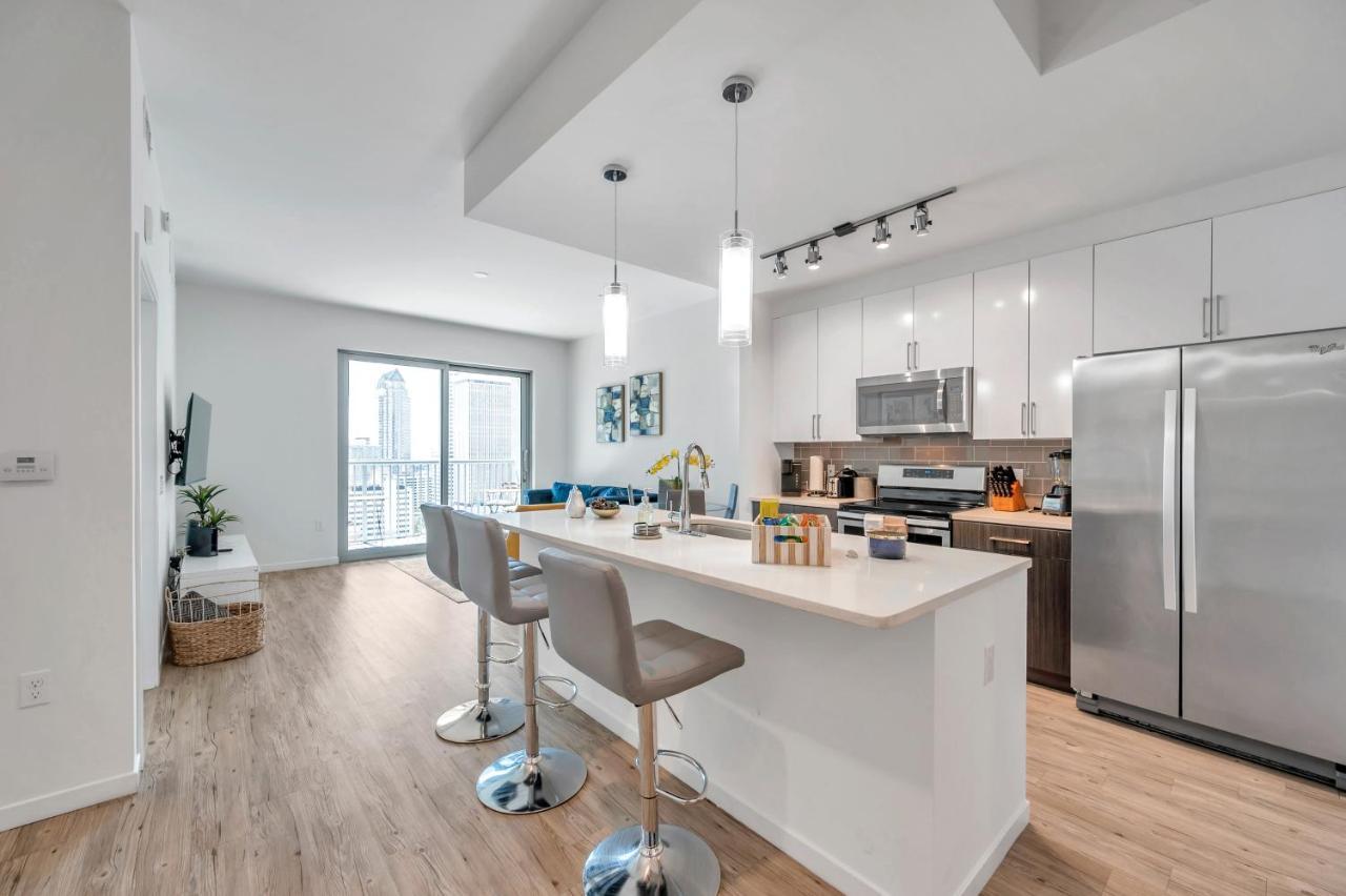 Luxury 1 Bedroom With Den Downtown Tampa Apt - City Views, Rooftop Pool, Workspace מראה חיצוני תמונה